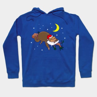 santa claus sloth christmas Hoodie